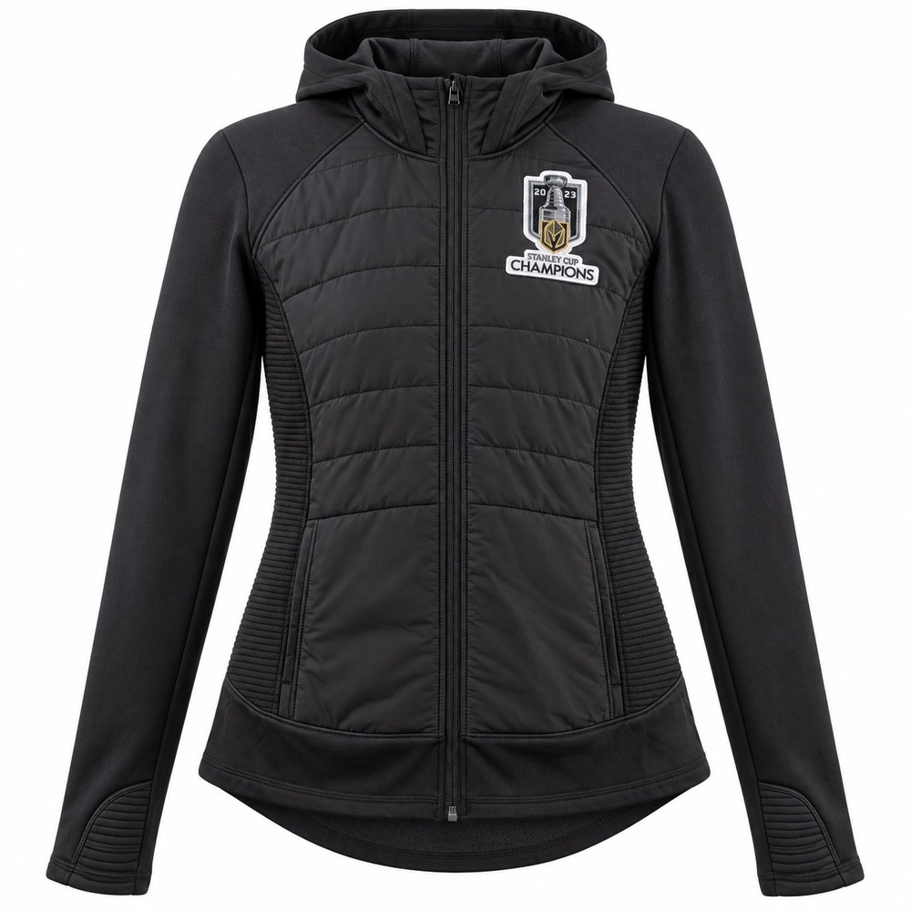 Women's Vegas Golden Knights 2023 Stanley Cup Champions Jacket M Black Padded